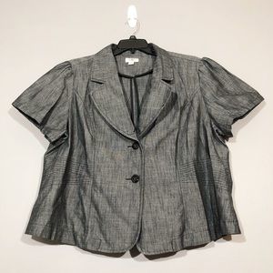Cato | Plus 22/24W Cropped Thin Jacket Suit Blazer